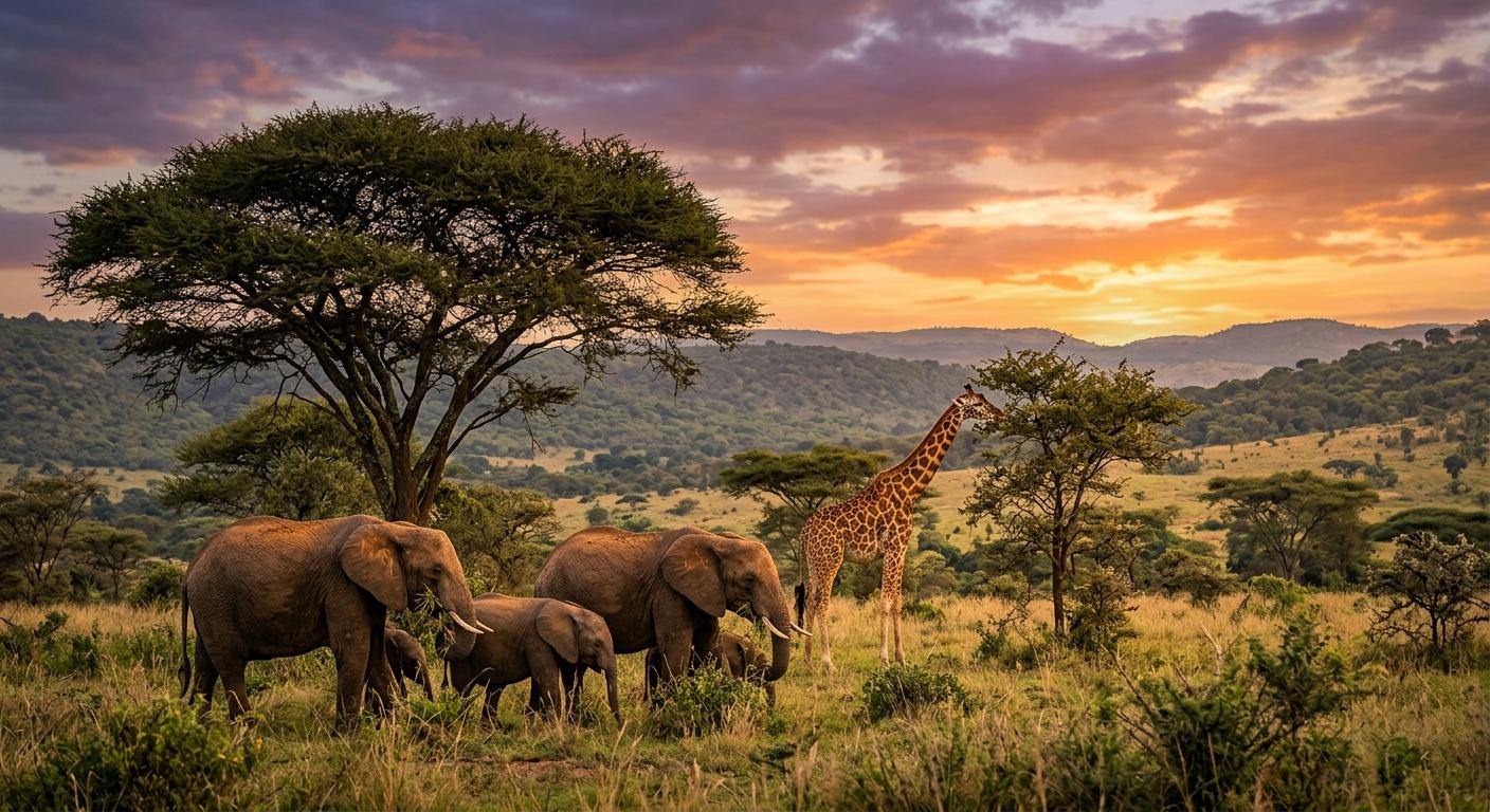 game drive in rwanda